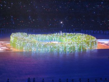 The opening ceremony of the Beijing Olympics in 2008