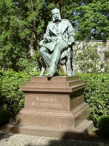 Memorial to Wilhelm I, the first emperor of the German Empire, 1871