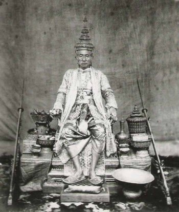 Photograph of King Mongkut (Rama IV) in full regalia, c.1851