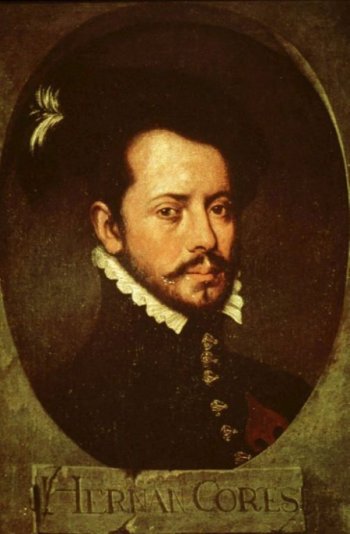 Portrait of Spanish conquistador Hernán Cortés