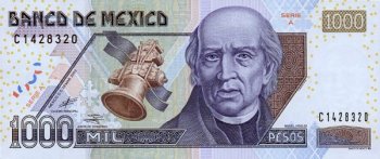 A Mexican bank note depicting Father Miguel Hidalgo