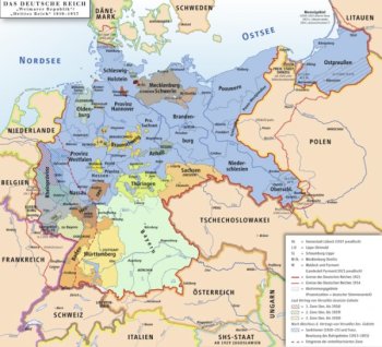 Map of the Weimar Republic in 1919