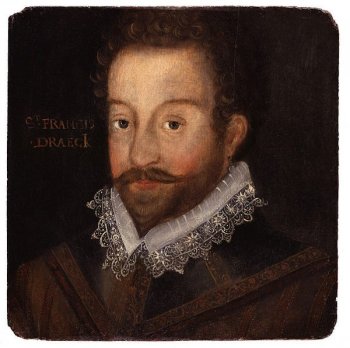 Francis Drake sails around the world in the late 16th century.