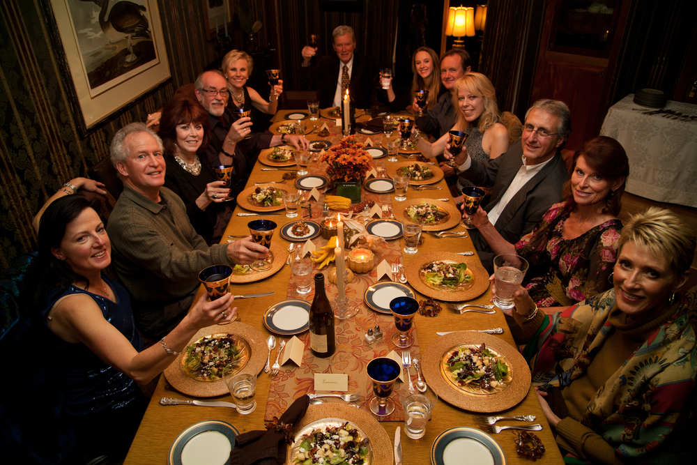 A Thanksgiving dinner in Ojai, California