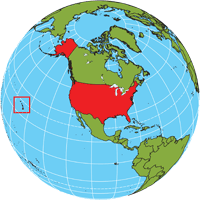 Location of United States