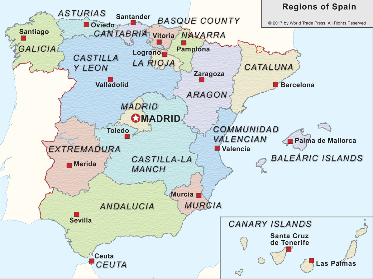 Regions of Spain