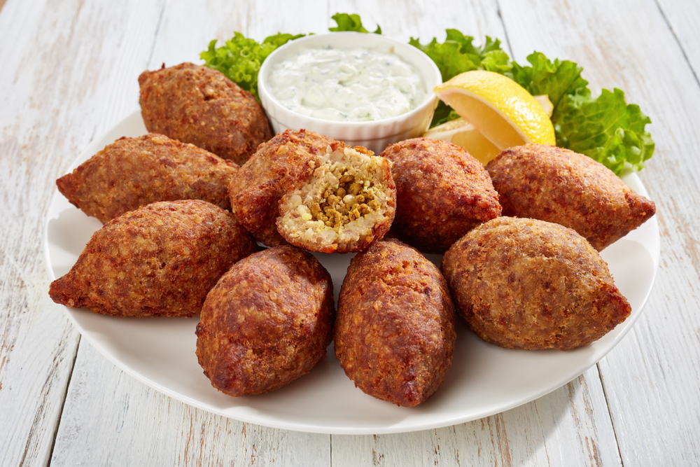 Kibbeh with Dipping Sauce