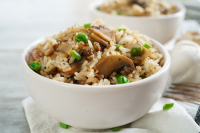 Mushroom and Peas Rice Pilaf