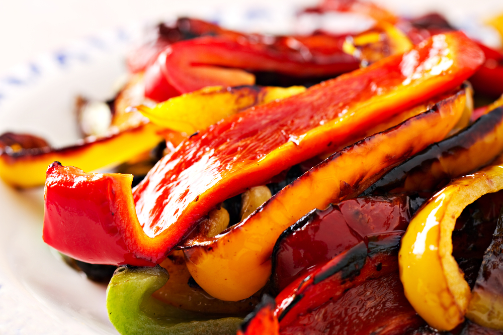 Grilled Bell Peppers are a Common Topping for Rockie Dogs