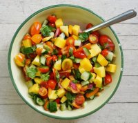 Cucumber Salad with Jicama and Mango