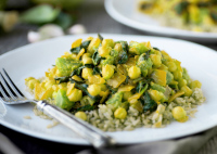 Pea and Spinach Coconut Curry