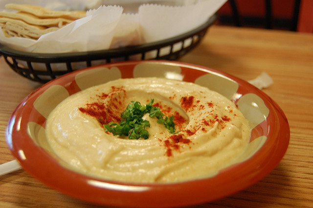 Hummus with Paprika and Parsley