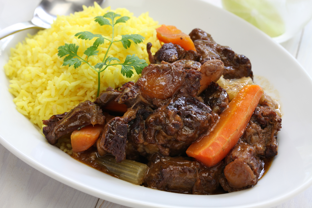 Oxtail Stew with Yellow Rice