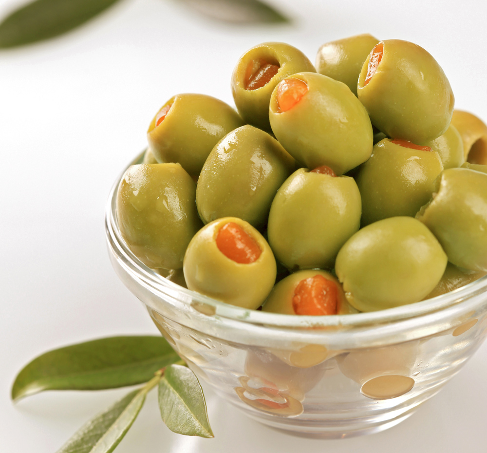 Green Olives Stuffed With Pimentos