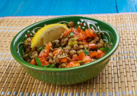 Azifa (Green Lentil Salad)