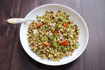 Green Moong Sprouts Salad