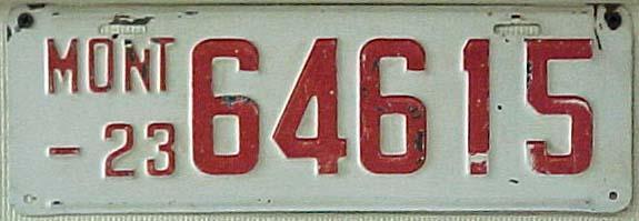 License Plate 18460