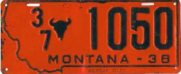 License Plate 18383