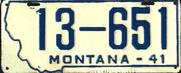 License Plate 17854