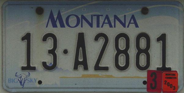 License Plate 13809